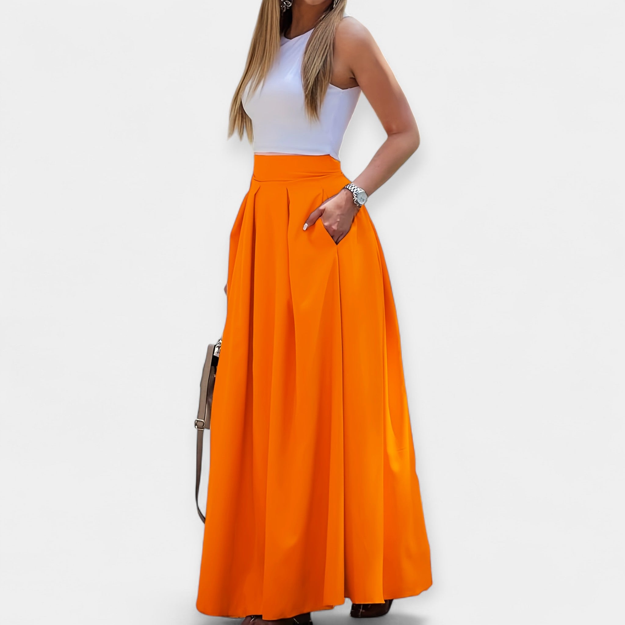 Klassieke en Elegante Midi Rok