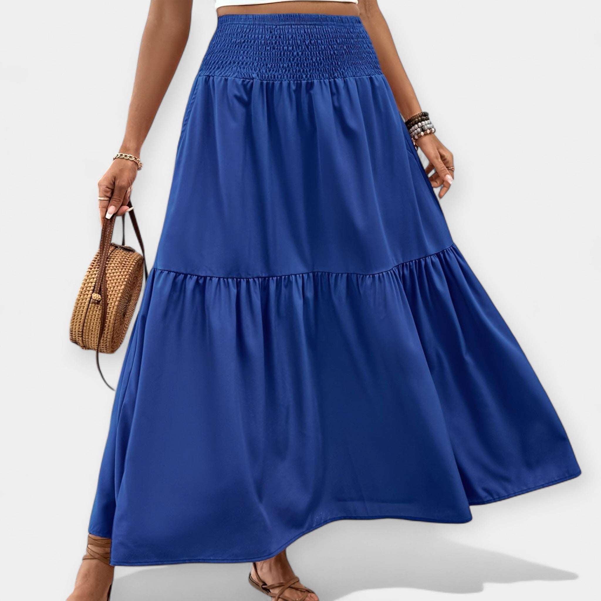 Bloemige Casual en Comfortabele Rok