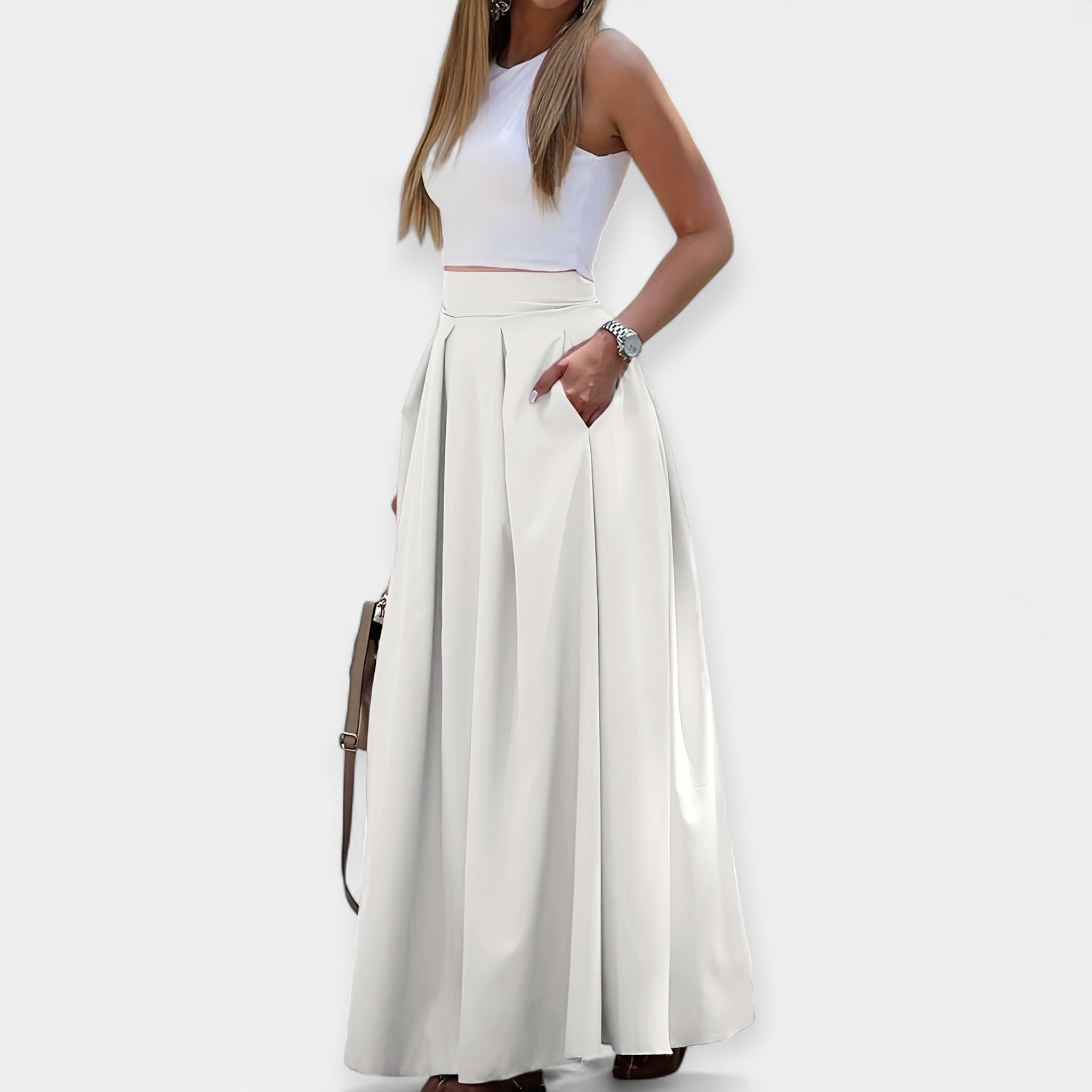 Klassieke en Elegante Midi Rok