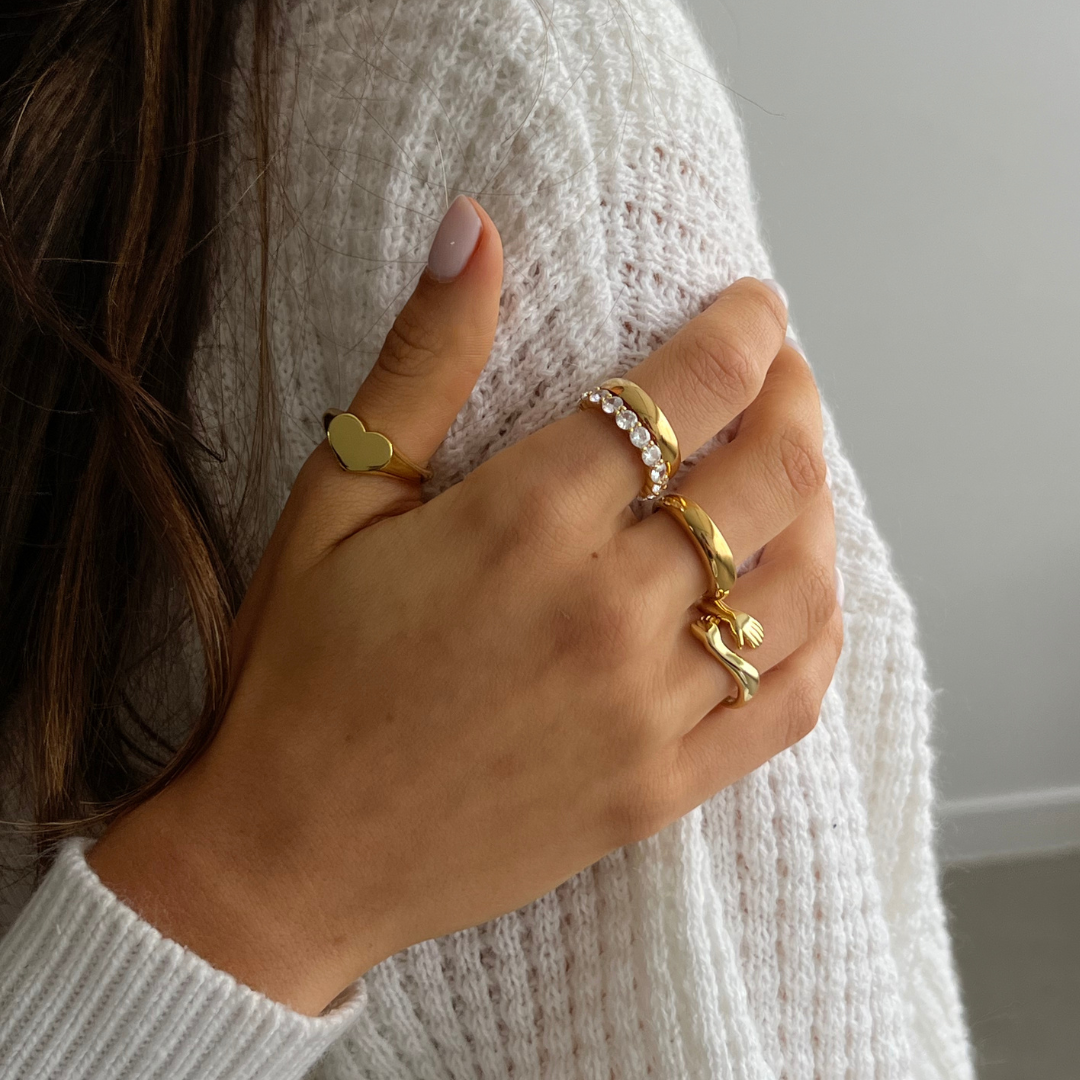 Elegante Huggie Ringen