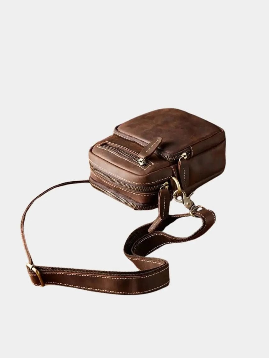 Rene™ | Retro Leren Schoudertas