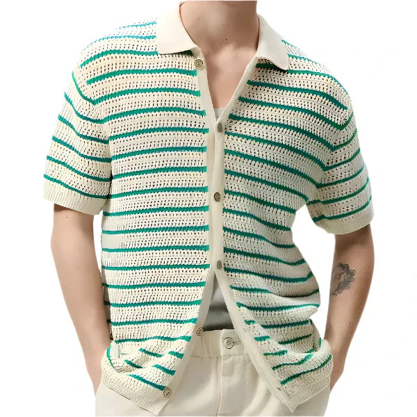 Marbella - Knop-Up Brei Shirt