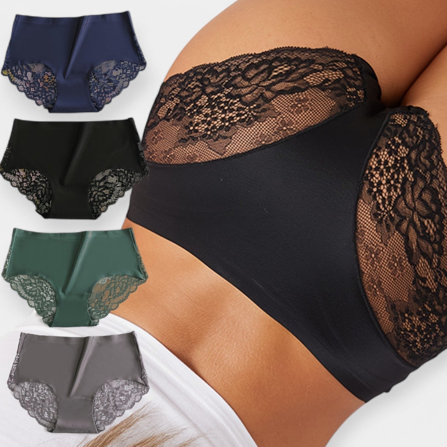Set van 4 Sexy Kanten Slipjes