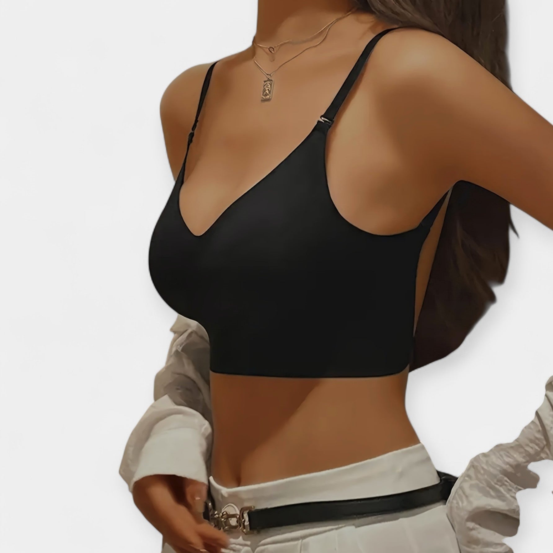Draadloze Bra met Open Rug