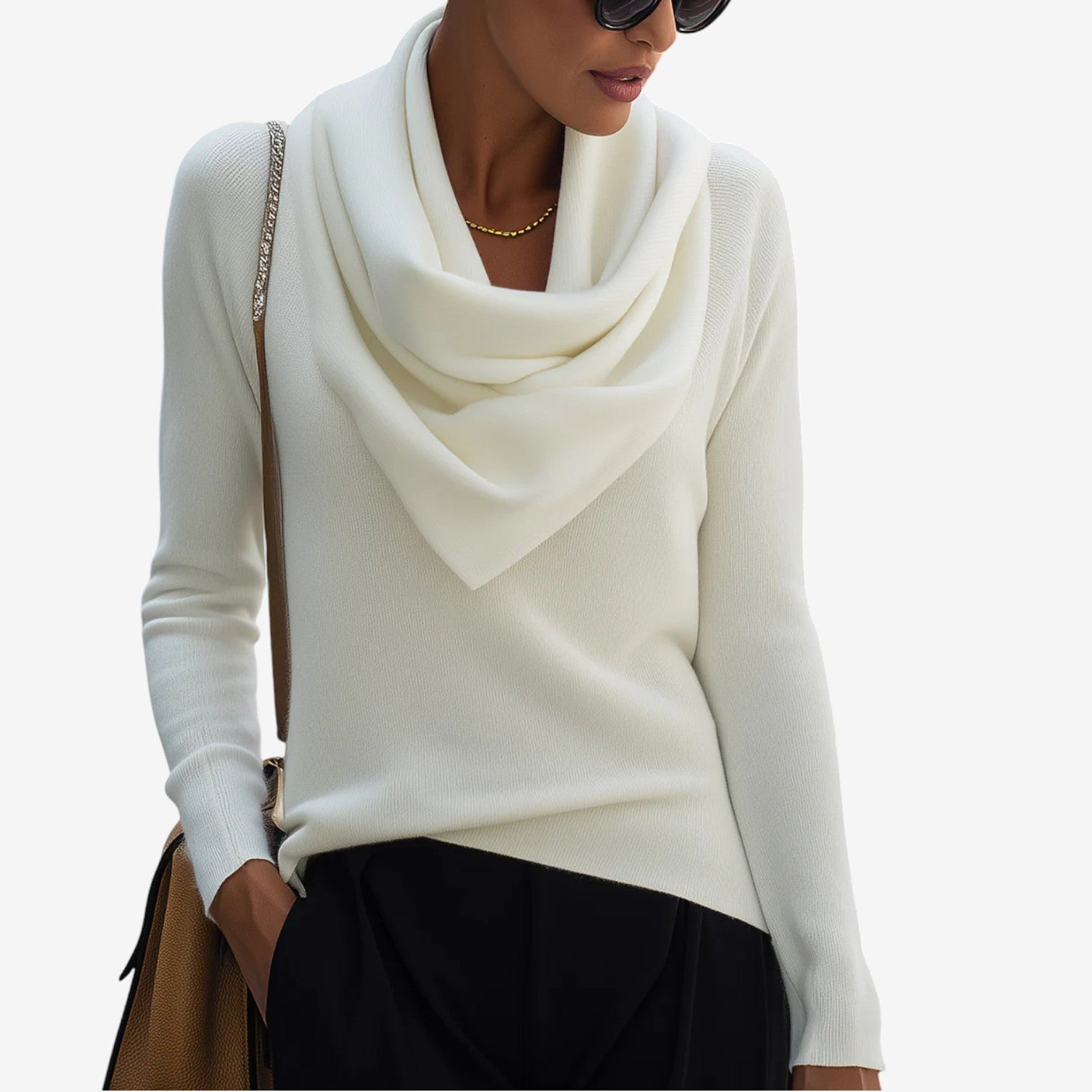 Patriciaâ„¢ Draped Neck Sweater