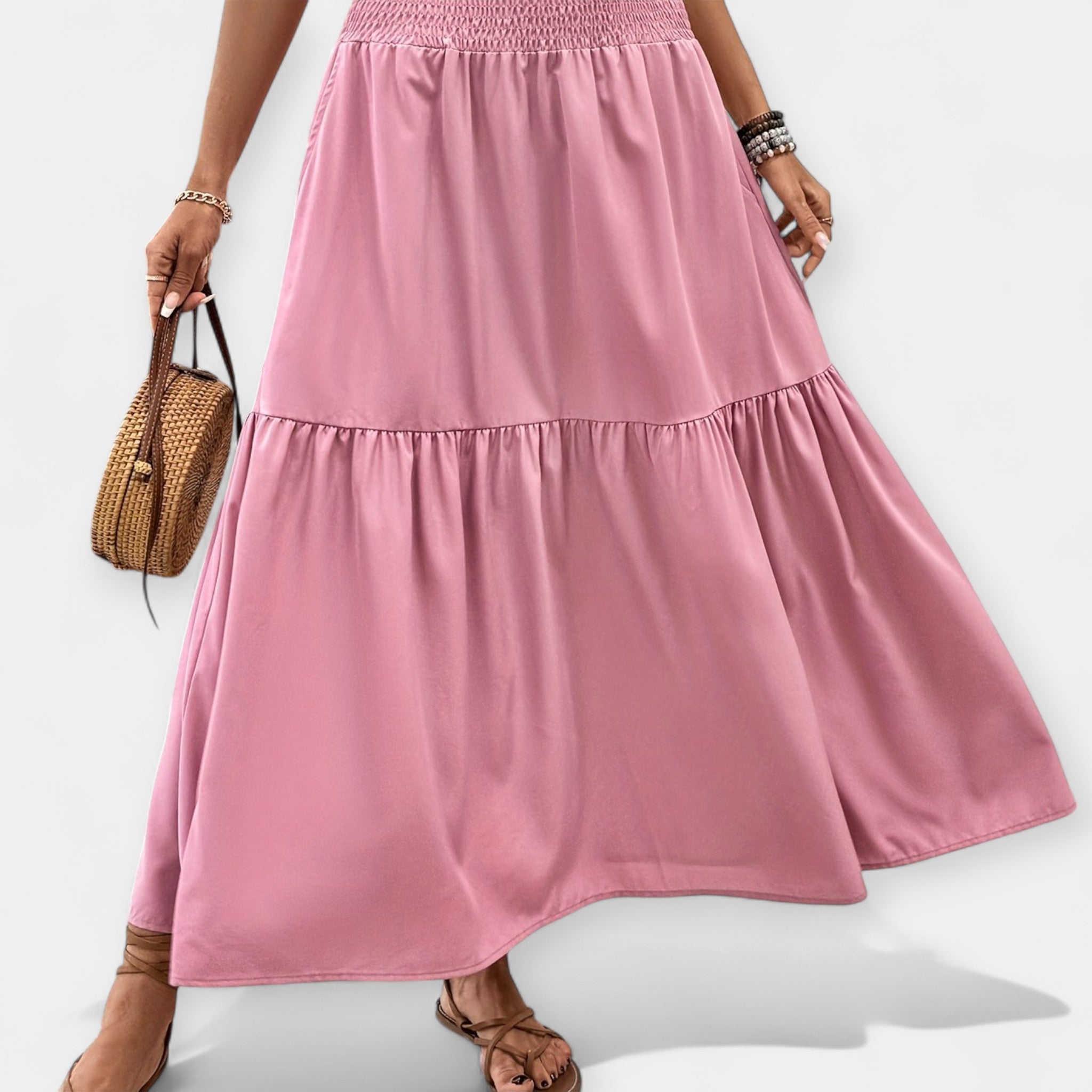 Bloemige Casual en Comfortabele Rok