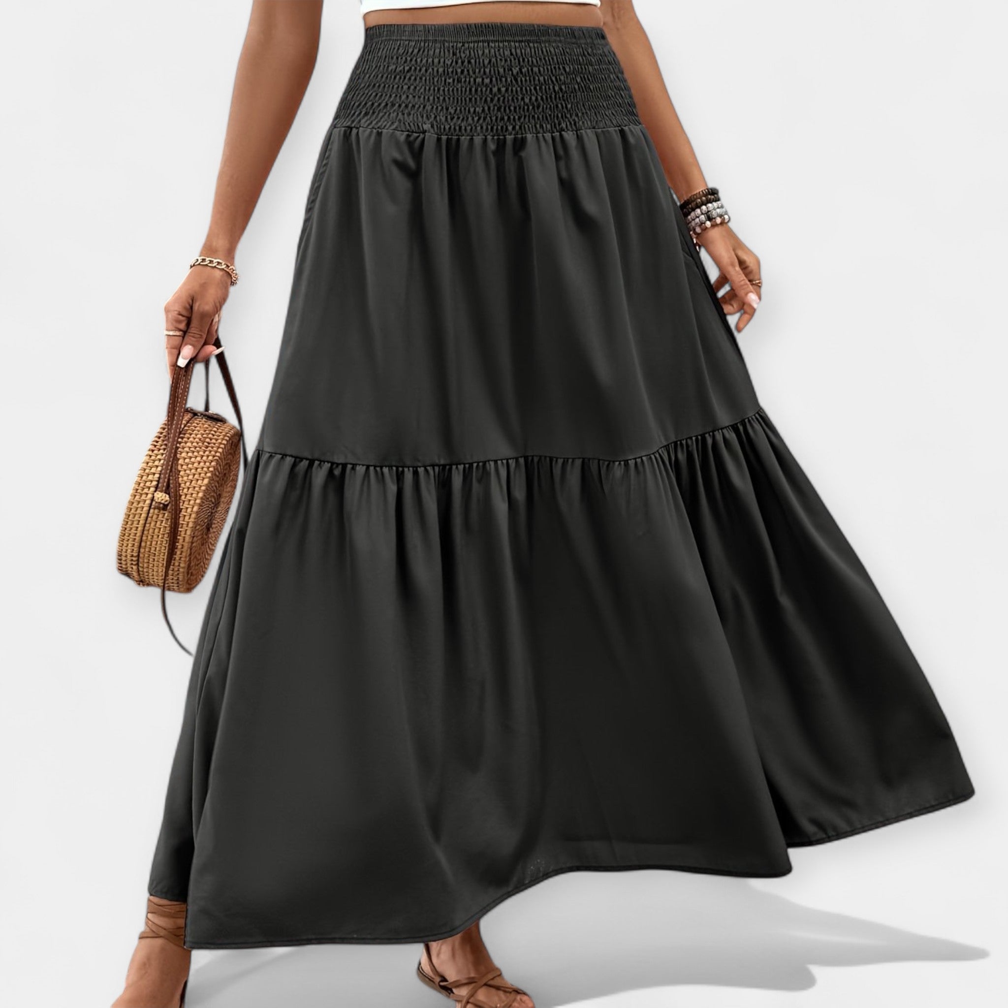 Bloemige Casual en Comfortabele Rok