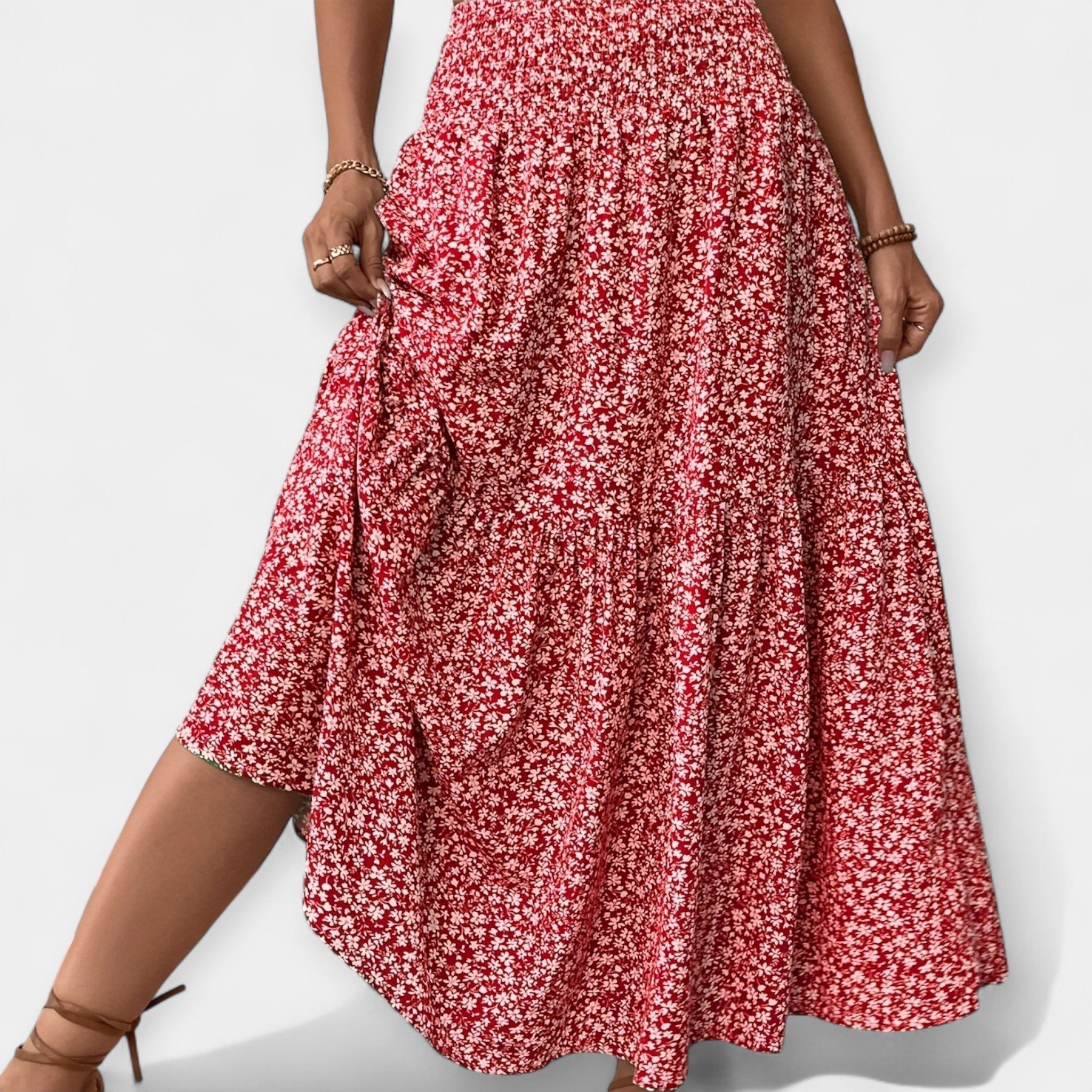 Bloemige Casual en Comfortabele Rok