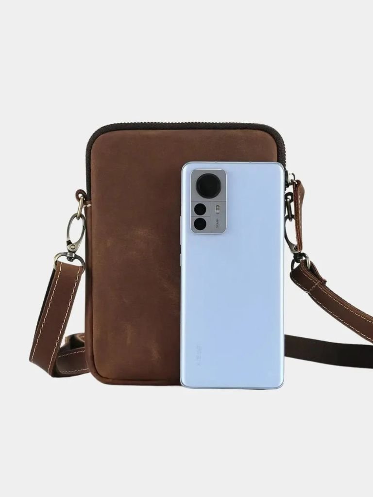 Carl™ | Minimalistische Leren Schoudertas