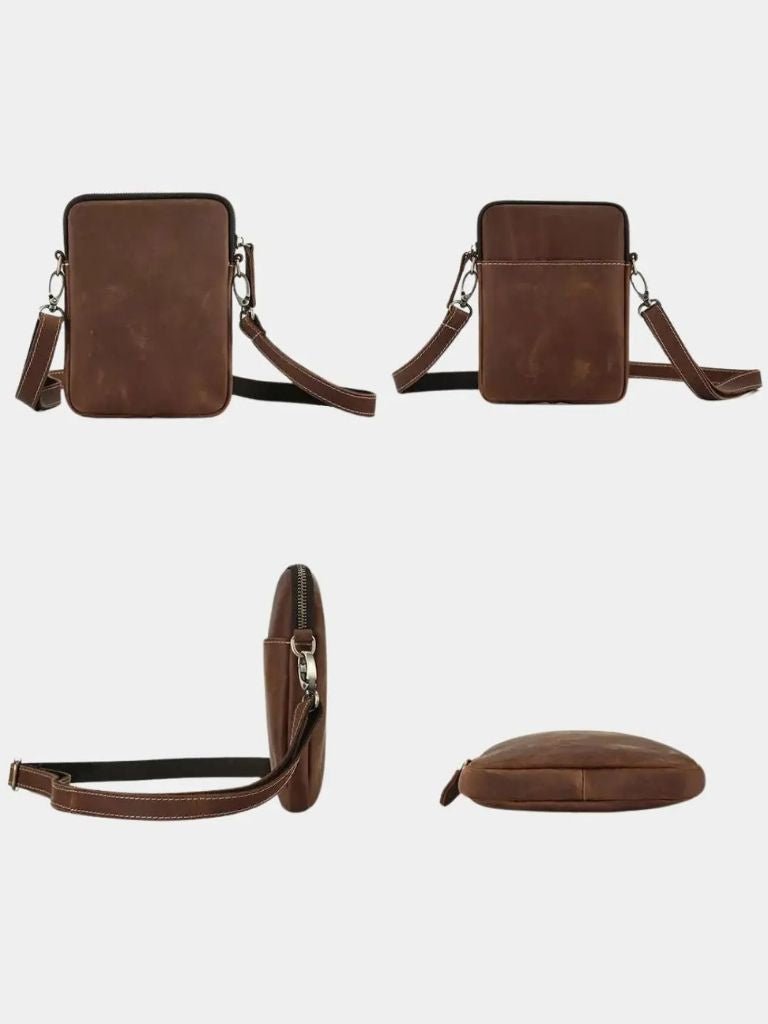 Carl™ | Minimalistische Leren Schoudertas