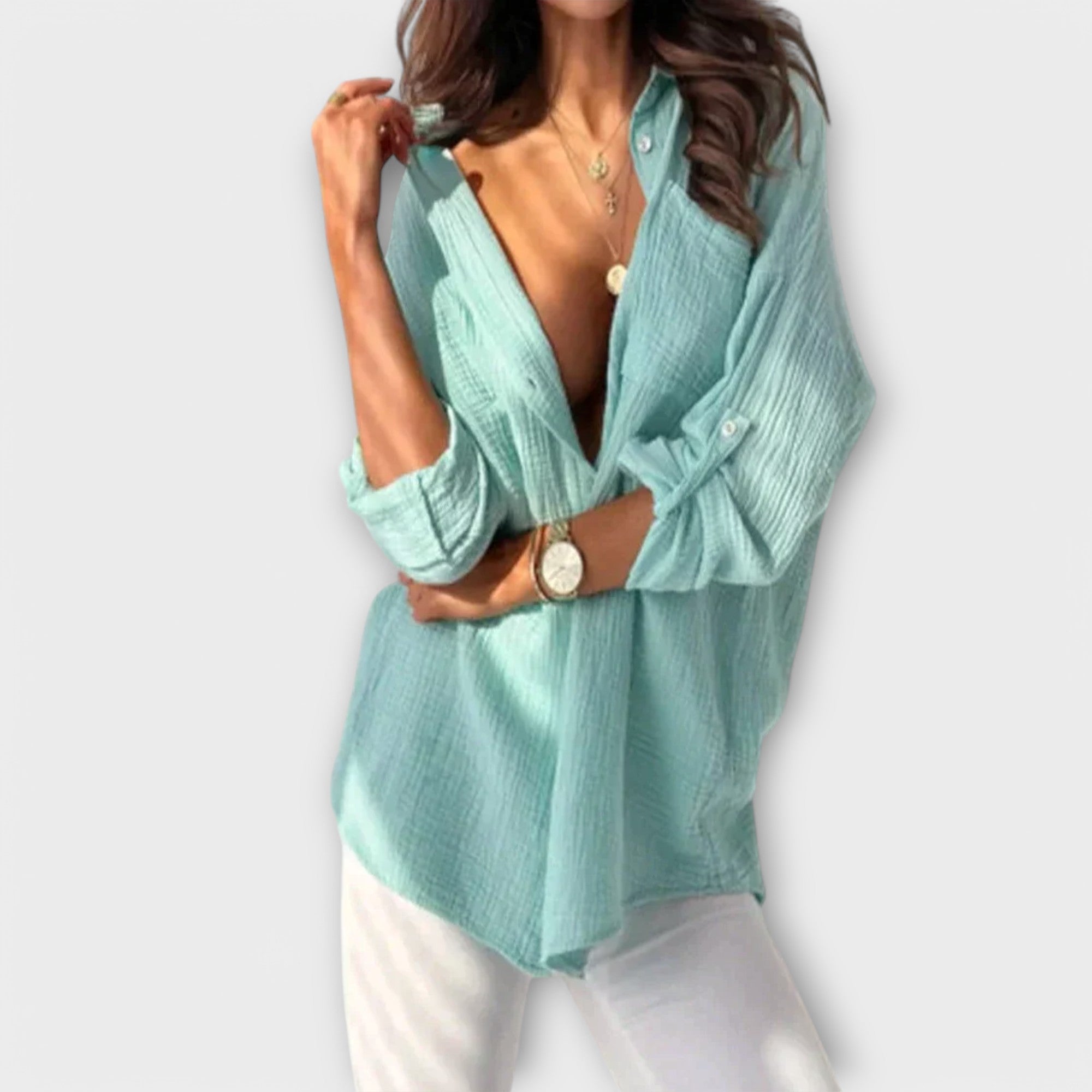 Jessica - Kleurrijke Blouse voor Lente en Zomer