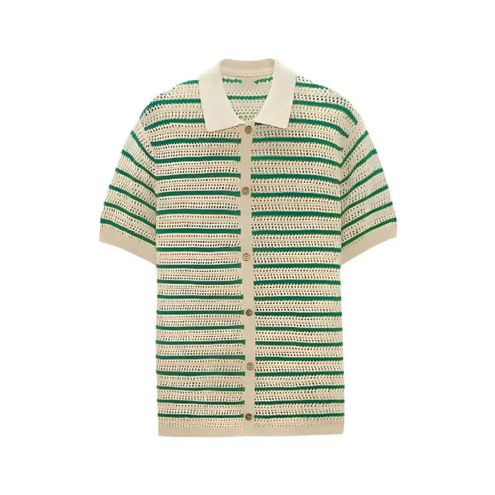 Marbella - Knop-Up Brei Shirt