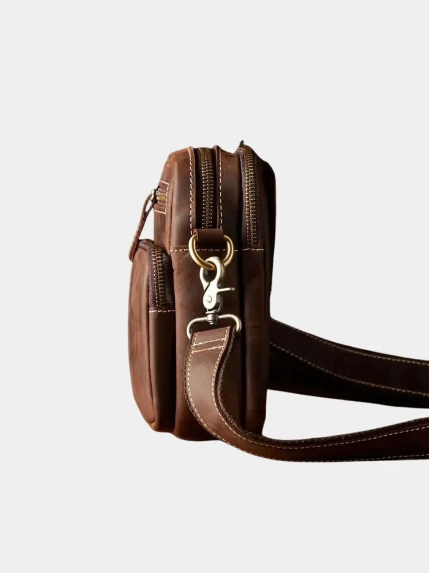 Rene™ | Retro Leren Schoudertas
