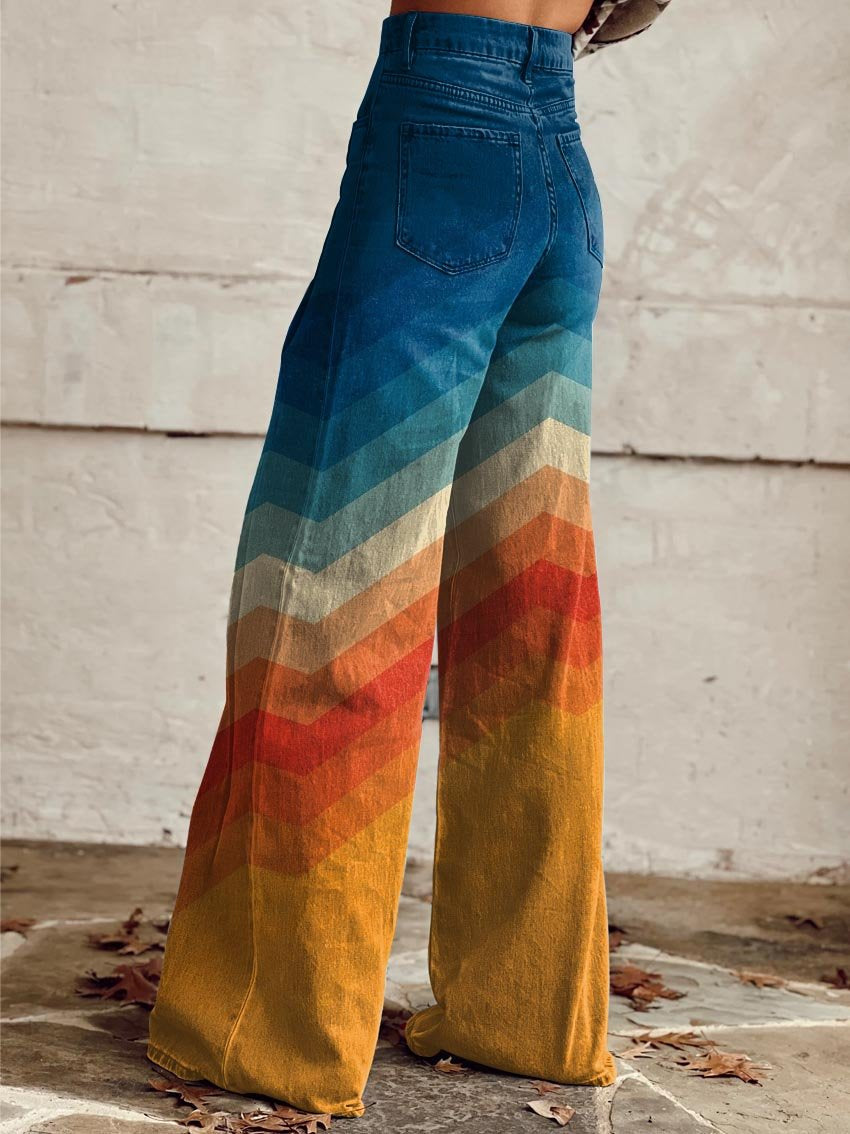 Léa - Retro elegante zigzagbroek
