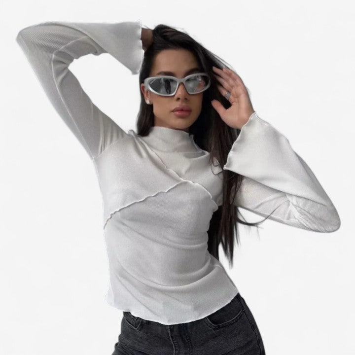 Arminda | Comfortabele Lange Mouw Top