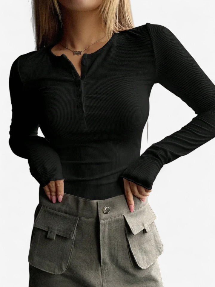 Klarina | Comfortabele Lange Mouwen Top
